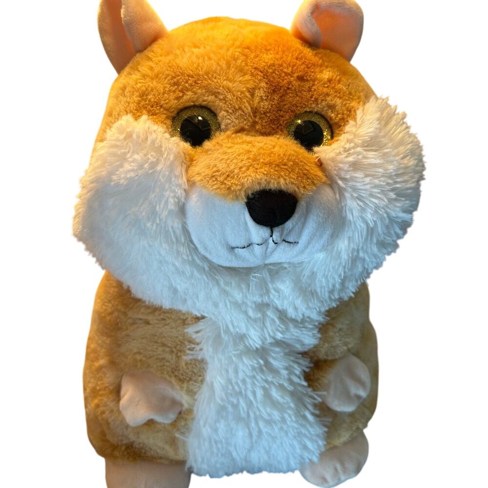 Plush 14" Tall Chipmunk or Squirrel with Big Glittery Eyes by Toy Factory
